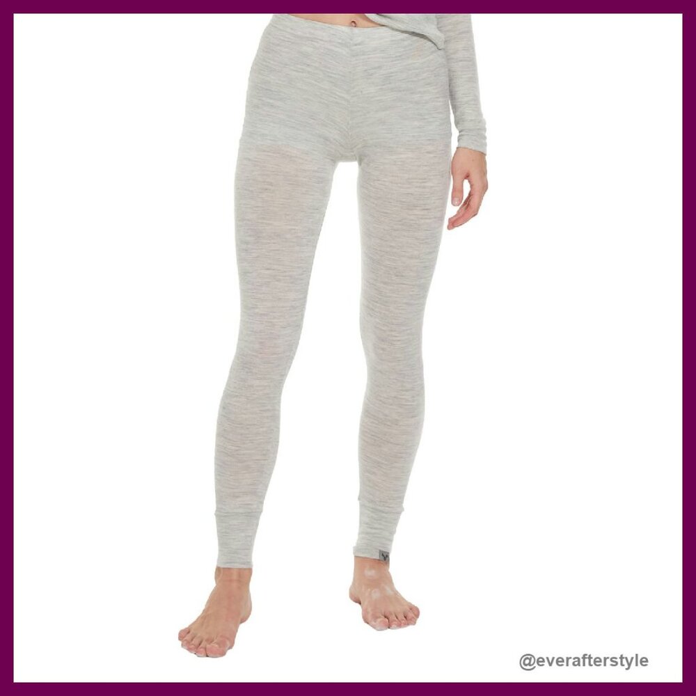 Merino Wool Thermal Base Layer Pants Lightweight Elastic Waist Minimal